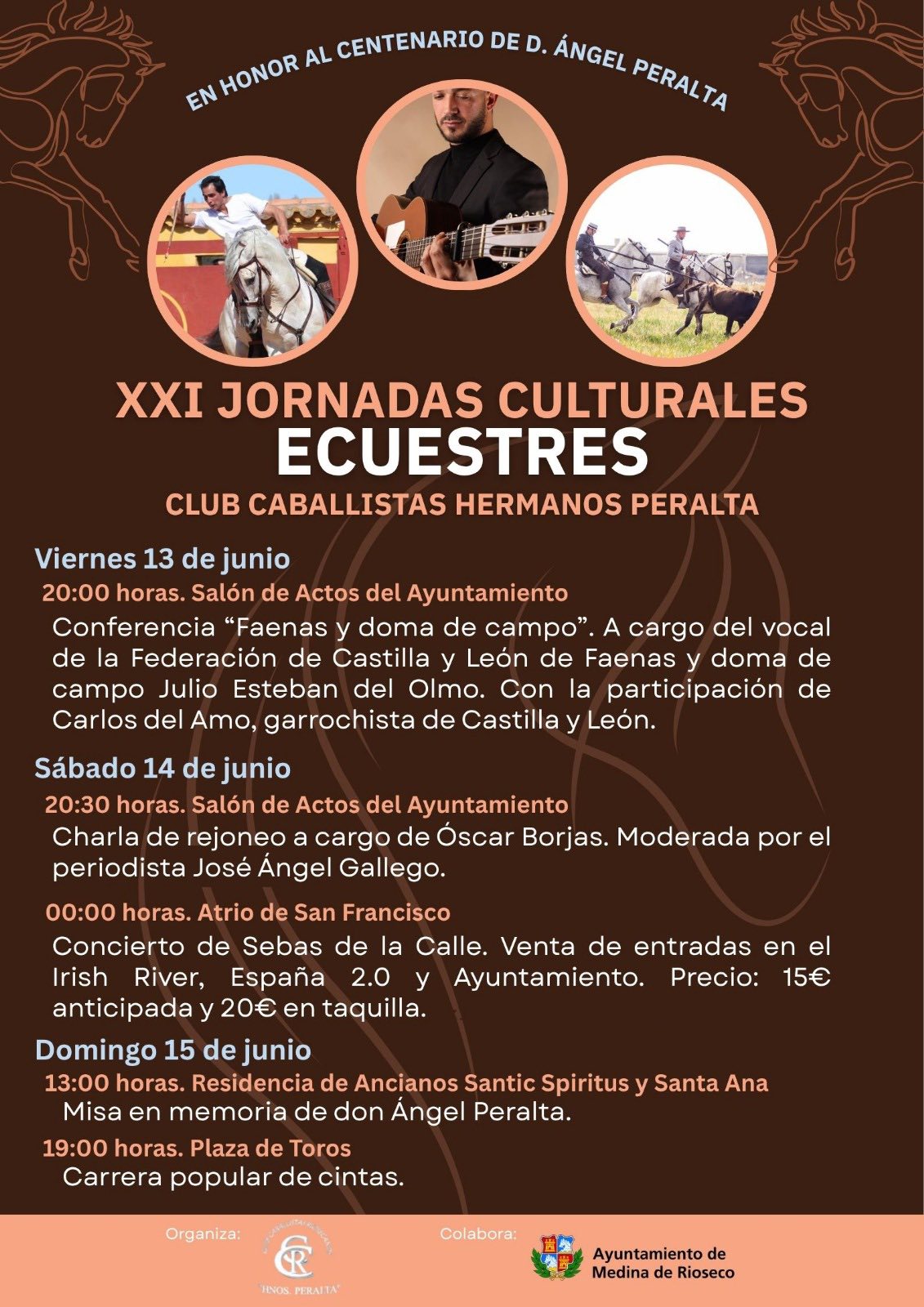 Medina de Rioseco acoge el concierto de Sebas de la Calle dentro de las XXI Jornadas Culturales Ecuestres